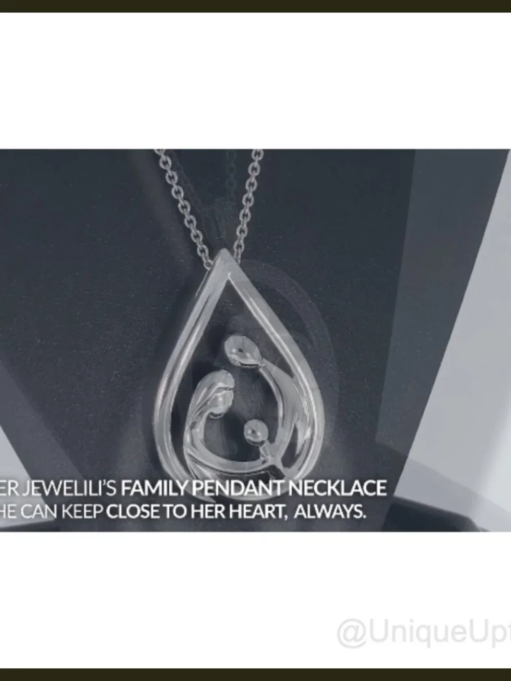 Sterling Silver Family Pendant Necklace 18